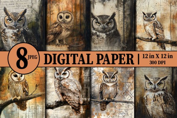 Download Watercolor Painting of an Owl with Book - Painting Collection