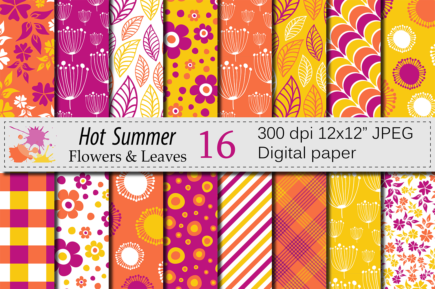 Download Summer Digital Paper - Summer digital paper Collection