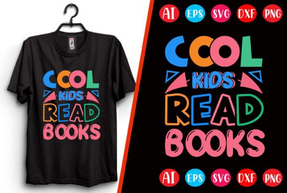 Download Cool Kids Read Books T-shirt Design - Books Collection