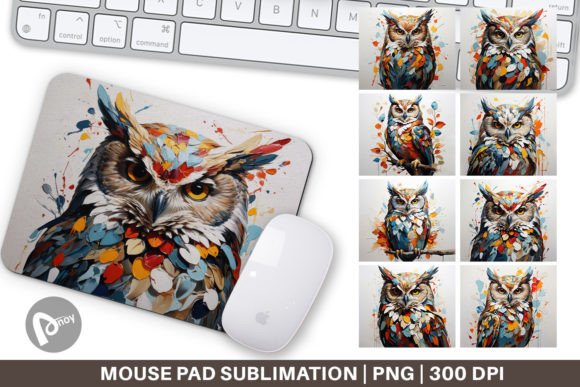 Download Mouse Pad 3D Owl Painting - Painting Collection