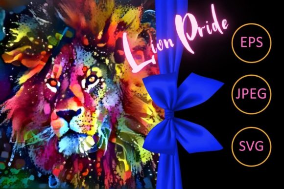 Download Lion Festive Abstract Painting - Painting Collection