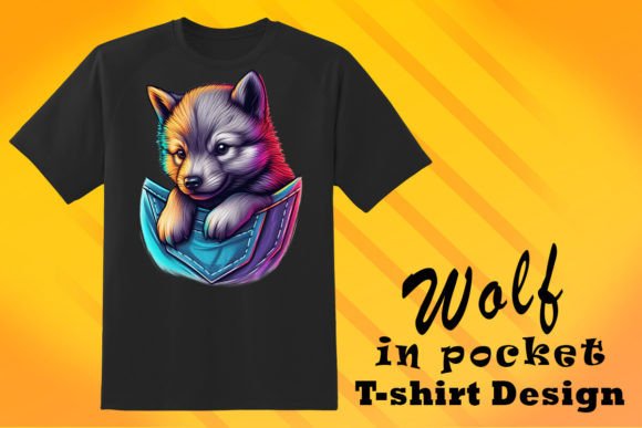 Download Baby Wolf Illustration for POD - Illustration Collection