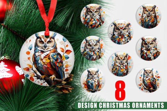 Download Ornament 3D Owl Painting - Painting Collection