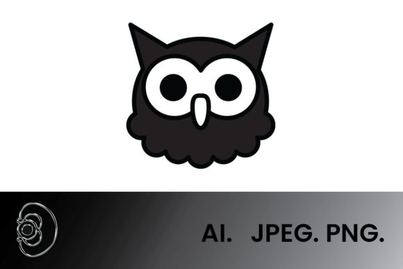 Download Black and White Owl Head Illustration - Illustration Collection