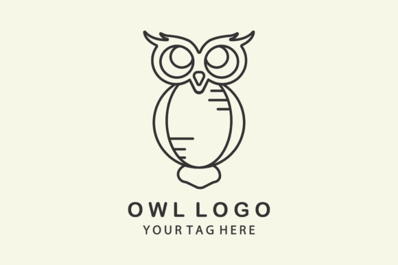 Download Owl Logo Line Art Illustration Vector - Illustration Collection